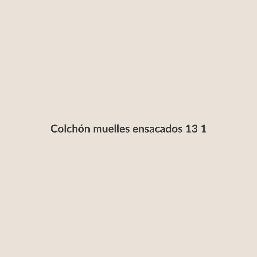Colchón muelles ensacados 135x190
