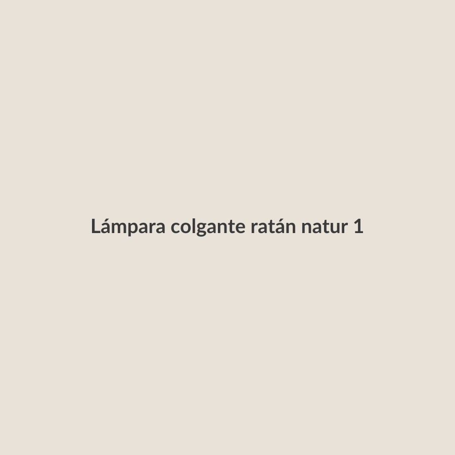 Lámpara colgante ratán natural 40 cm