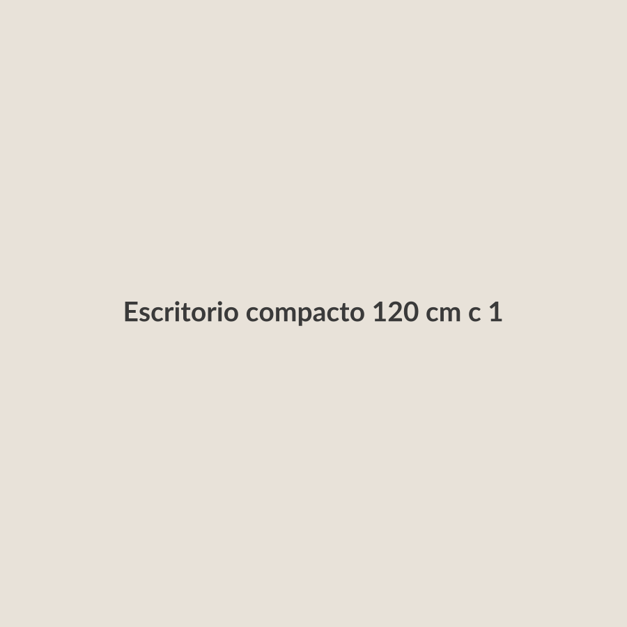 Escritorio compacto 120 cm con estante