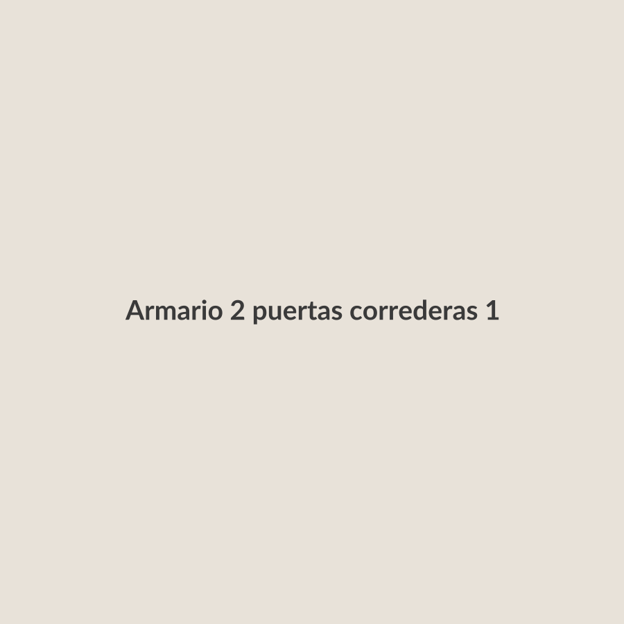 Armario 2 puertas correderas 180 cm