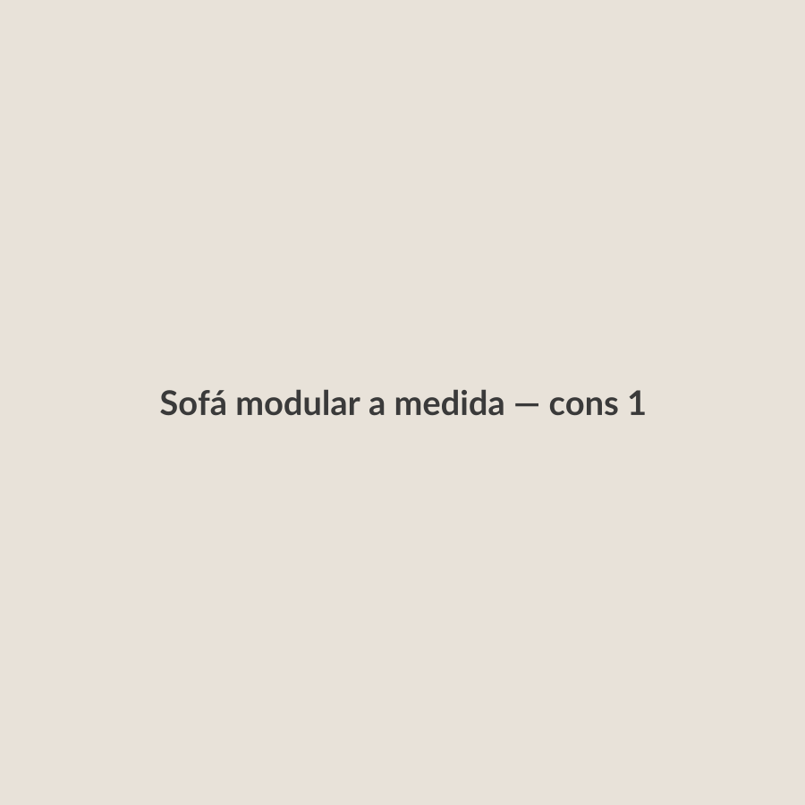 Sofá modular a medida — consultar configuración