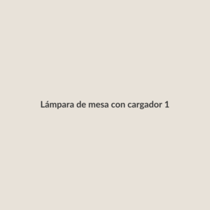 Lámpara de mesa con cargador inalámbrico