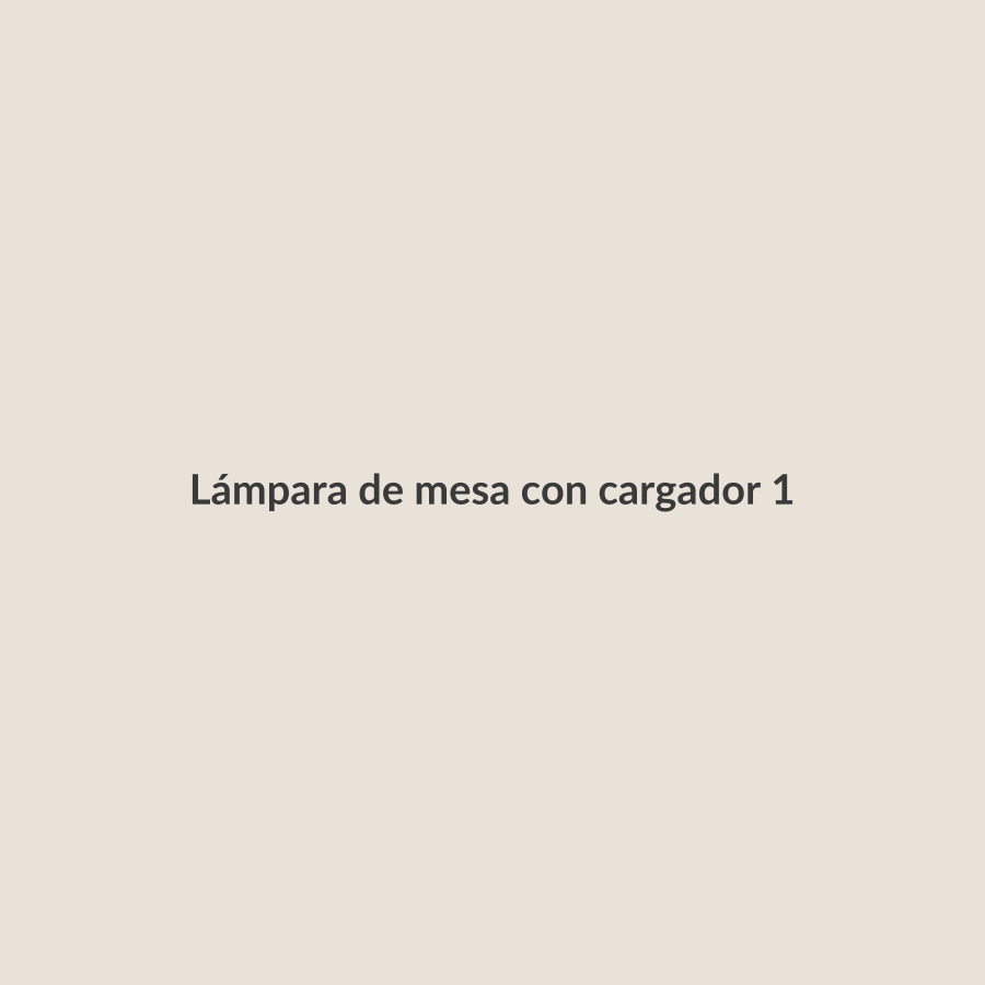 Lámpara de mesa con cargador inalámbrico